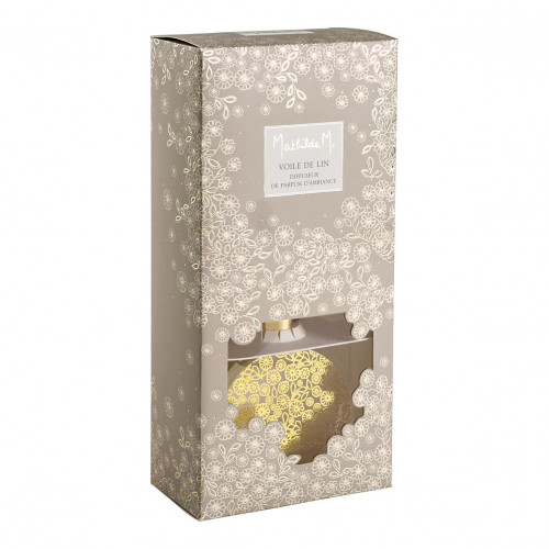 Diffuseur de parfum d'ambiance De Fleurs et d'Or 150 ml - Voile de Lin Diffuseur de parfum d'ambiance De Fleurs et d'Or 150 ml - Voile de Lin