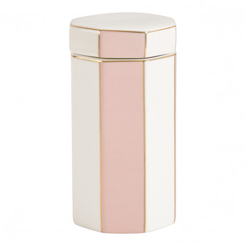 Bote para algodón Madame de Récamier de cerámica - Rosa