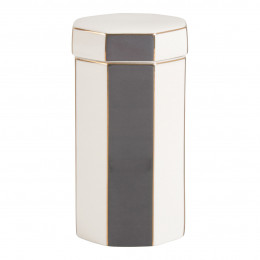 Contenitore per cotone Madame de Récamier in ceramica - Grigio