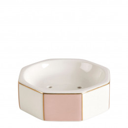 Portasapone Madame de Récamier in ceramica - Rosa