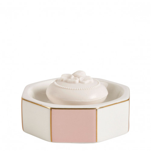 Portasapone Madame de Récamier in ceramica - Rosa