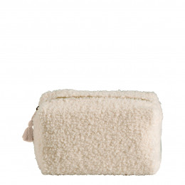 Trousse da toilette rettangolare Bouclette écru - Modello piccolo