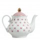 Coffret théière et 2 tasses à thé Madame de Récamier - Rose