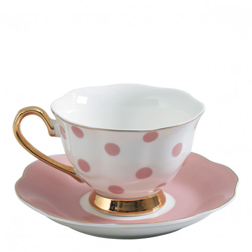 Madame de Récamier Teapot and 2 Teacups Set - Pink Madame de Récamier Teapot and 2 Teacups Set - Pink