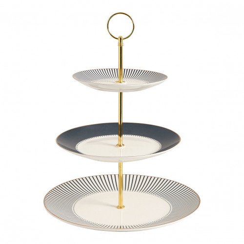 3-Tier Dessert Stand Madame de Récamier - Gray