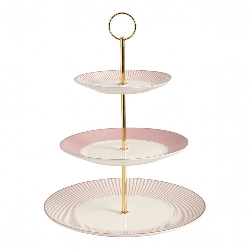Soporte de dulces de 3 pisos Madame de Récamier - Rosa