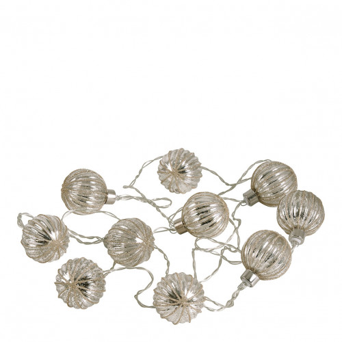 Guirlande lumineuse LED boules argentées Guirlande lumineuse LED boules argentées