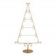 Sapin décoratif en métal doré