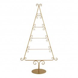 Golden metal decorative Christmas tree