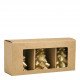 Set de 3 bougies décoratives Sapin