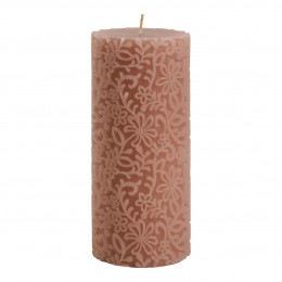 Vela decorativa Flor rosa escuro - Modelo grande - A. 20 cm