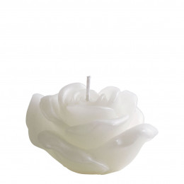 Vela decorativa perfumada Rosa blanca - Té blanco y almizcle