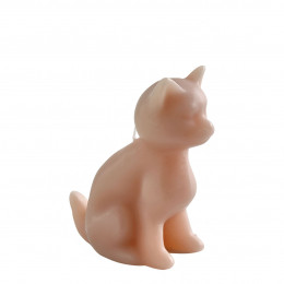 Bougie décorative parfumée Chat rose - Jasmin et patchouli