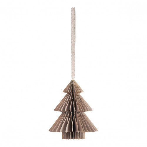 Décoration Noël en papier pliable - Sapin marron