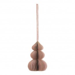 Foldable Paper Christmas Decoration - Pink Tree