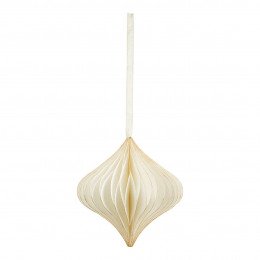 Décoration Noël en papier pliable - Grand modèle - Blanc