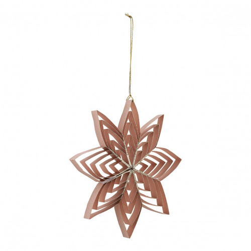 Decoración Flor de papel plegable - Rosa