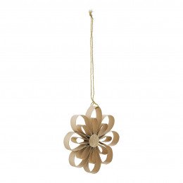 Foldable Paper Star Decoration - Brown