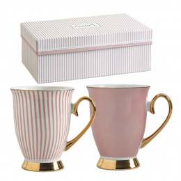 Coffret de 2 Mugs Madame de Récamier - Rose