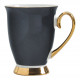 Set of 2 Madame de Récamier Mugs - Black