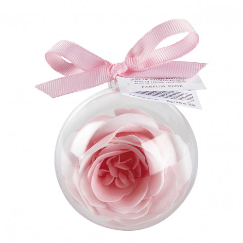 Sfera di sapone Rosa profumata rosa e bianca - Profumo di Rosa