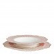Assiette plate Madame de Récamier - Rose