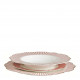 Assiette plate Madame de Récamier - Rose