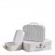 Set of 3 Petite Reine suitcases