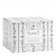 Floral Radiance Lithophane Tealight Holder in porcelain bisque