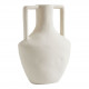 Vase décoratif Amphore en céramique blanc mat