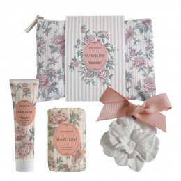 Pochette Beauty crema mani sapone e decorazione profumata - Marquise