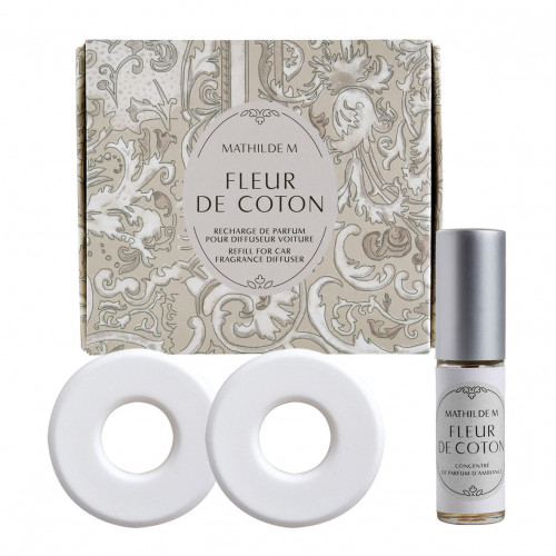 Car fragrance diffuser refill Escapades Parfumées - Fleur de Coton