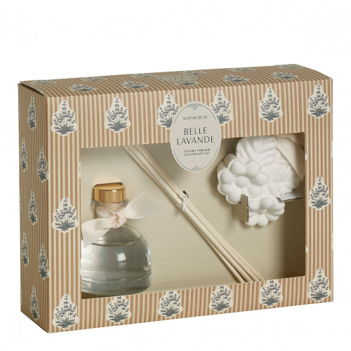 Soleil de Provence gift set with fragrance diffuser and scented decoration - Belle Lavande