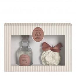 Set diffusore di profumo 90 ml e decorazione profumata Les Intemporelles - Rose Élixir
