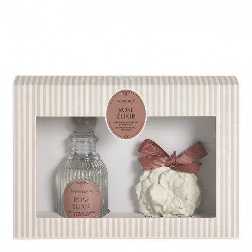 Estuche difusor de perfume 90 ml y decoración perfumada Les Intemporelles - Rose Élixir
