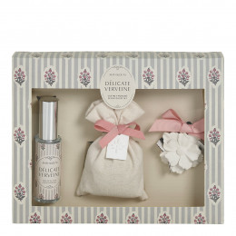 Coffret Soleil de Provence parfum de linge 30 ml et sachet parfumé - Délicate Verveine