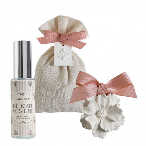 Cofanetto Soleil de Provence profumo per biancheria 30 ml e sacchetto profumato - Délicate Verveine