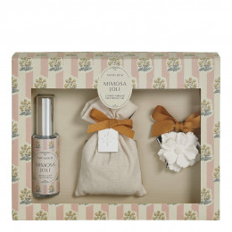 Caixa Soleil de Provence perfume para roupa 30 ml e saqueta perfumada - Mimosa Joli