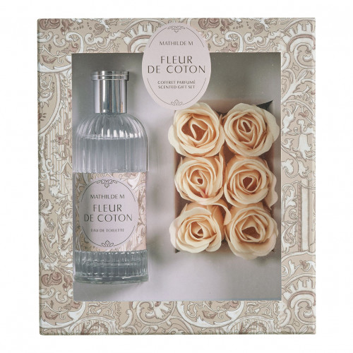 Estuche eau de toilette 100 ml y rosas de jabón perfumadas - Fleur de Coton