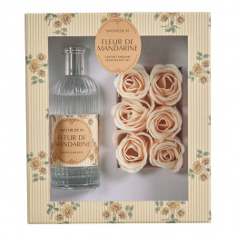 Cofanetto eau de toilette 100 ml e rose di sapone profumate - Fleur de Mandarine