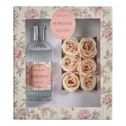 Coffret eau de toilette 100 ml et roses de savon parfumées - Marquise