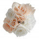 Bouquet de rosas de sabonete perfumado brancas e nude - Perfume de Rosa