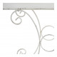 Tavolo da giardino Champêtre rettangolare in metallo bianco - 120 x 40 x 81 cm