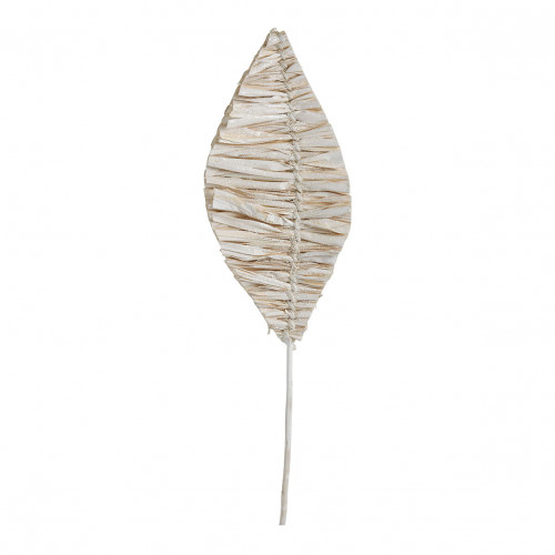 Bouquet di 3 decorazioni vegetali essiccate - Bianco glitterato