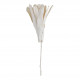 Ramo de 3 decorações vegetais secas - Branco cintilante