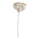 Ramo de 3 decorações vegetais secas - Branco cintilante