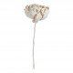 Bouquet de 3 décorations végétales séchées - Blanc pailleté