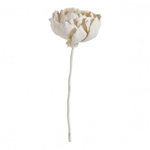 Ramo de 3 decoraciones vegetales secas - Blanco con purpurina