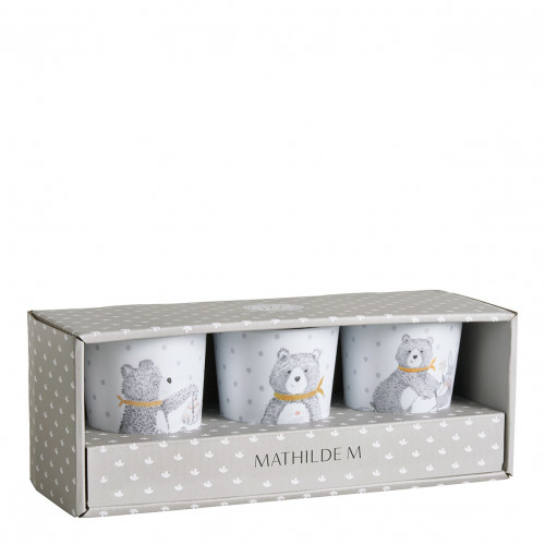 Set de 3 vasos Les Malices de Léon et Arthur