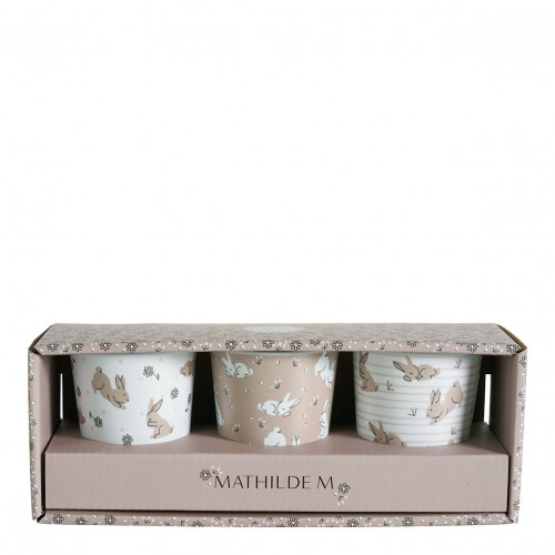 Juego de 3 vasos La Ronde des Petits Lapins